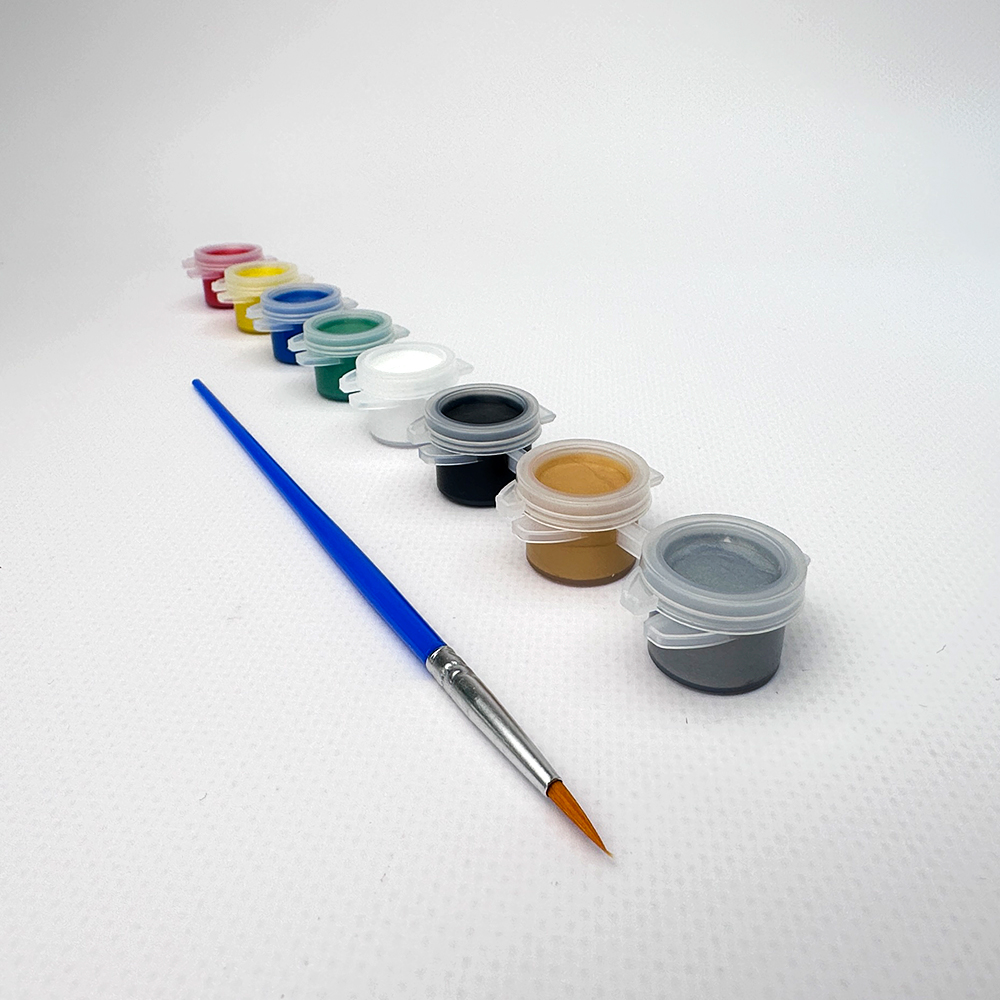 Лошадка Дымковская набор для раскрашивания, краски и кисть в наборе