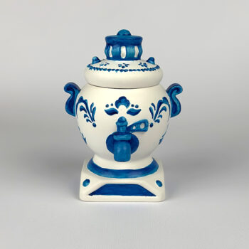 Самовар - шкатулка, вариант раскрашивания